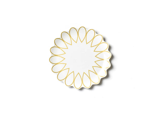Coton Colors Deco Gold Scallop 11 Dinner Plate