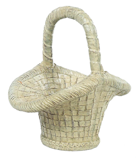 Athens Stone Casting Large Basket Planter
