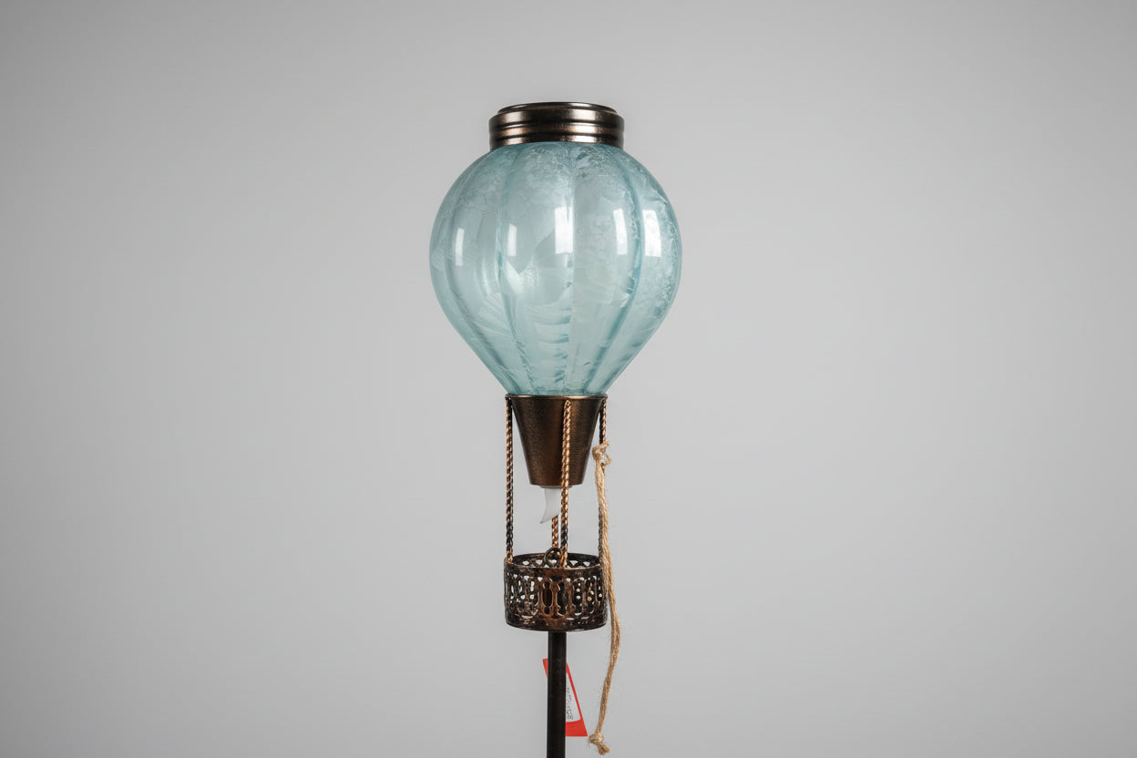 Blue Hot Air Balloon on Pole