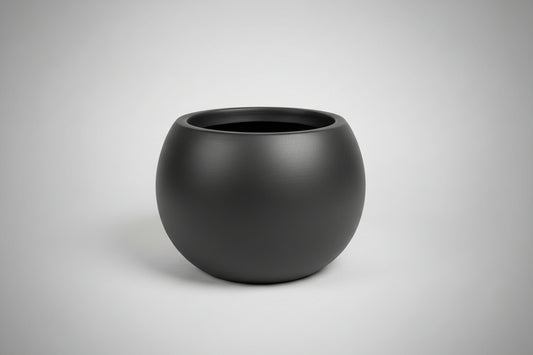 Orb Planter Small 10.25 x 7.50 Smooth Matte Black