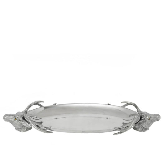 Arthur Court Deer Head Centerpiece Tray