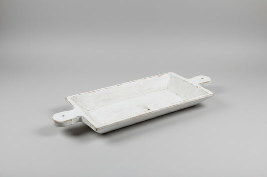 Farmhouse Dough Bowl Large White