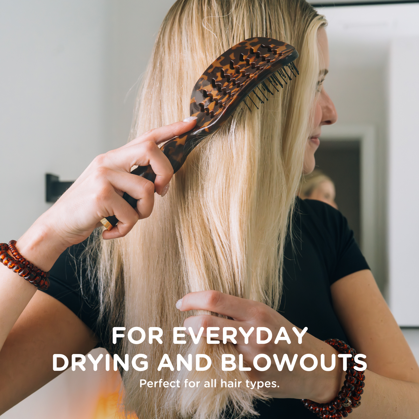TELETIES Vented Blowout Brush – Tortoise
