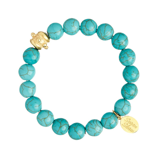 Susan Shaw Bailey Stretch Bracelet in Turquoise