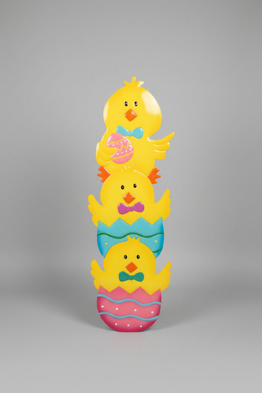 Easter Chicks with Broken Egg Yard Art