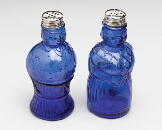 Blue Aunt & Uncle Salt and Pepper Set