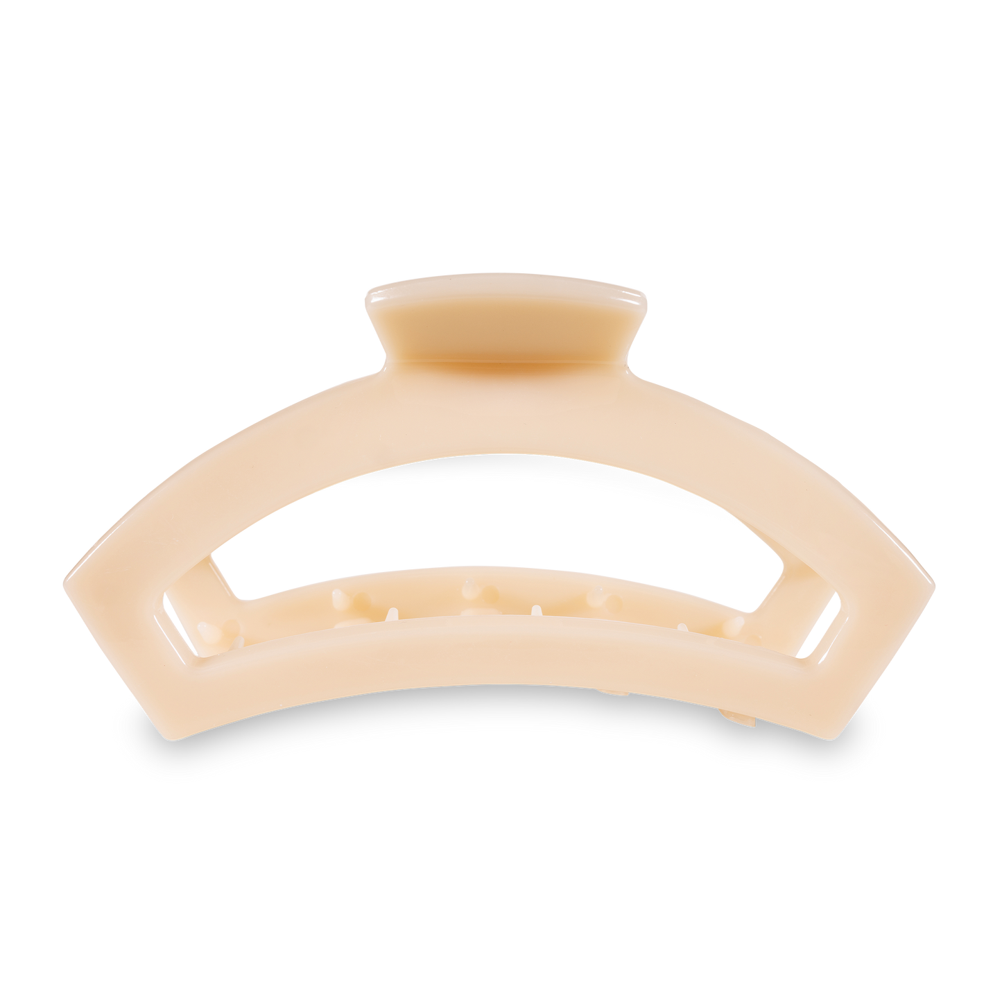Teleties Open Hair Clip | Large | Almond Beige