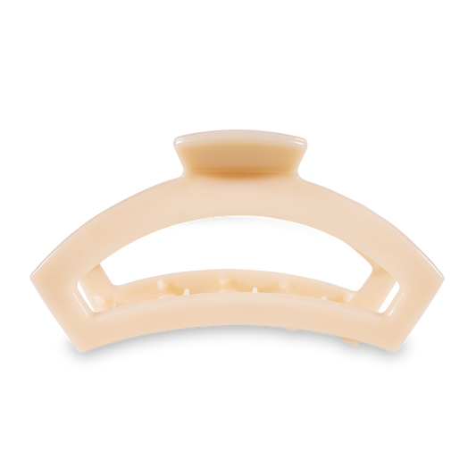Teleties Open Hair Clip | Large | Almond Beige