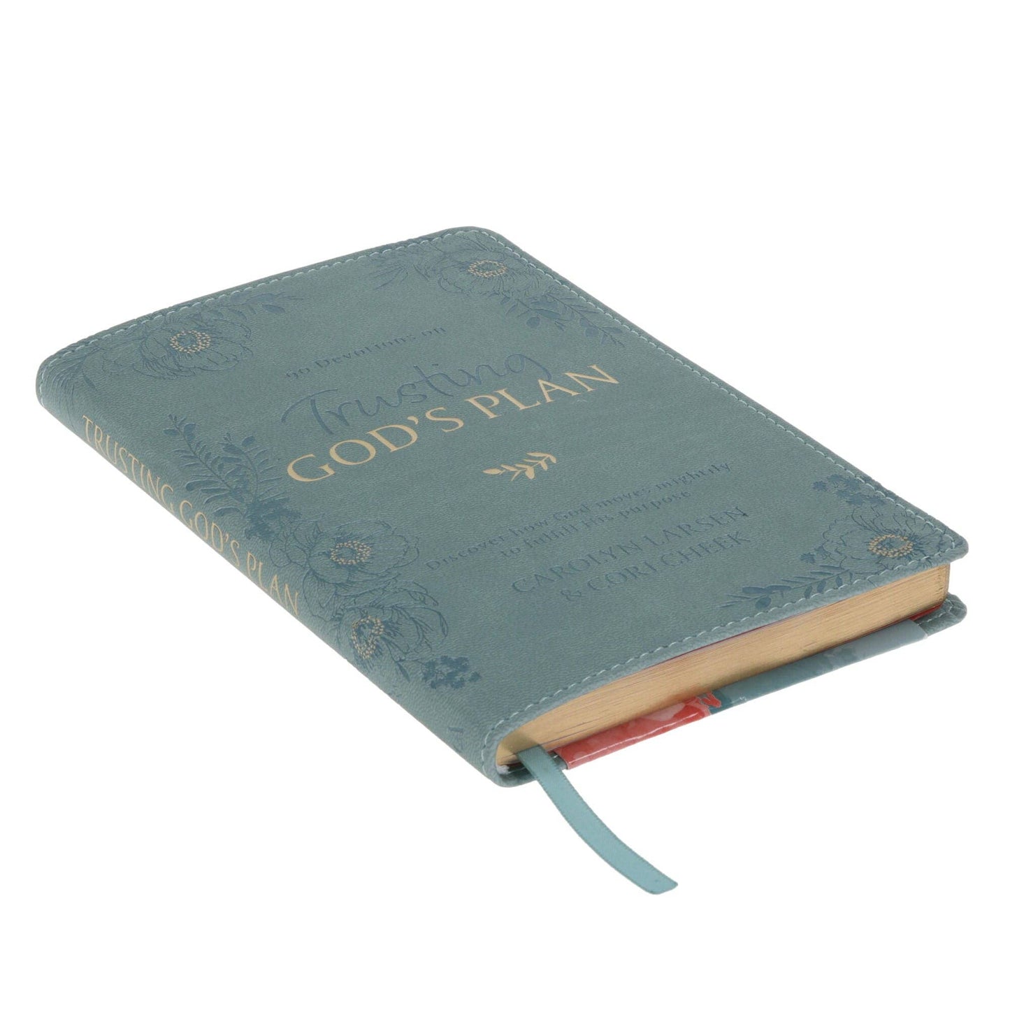 💚📖 Trusting in God’s Plan Teal Faux Leather 90-Day Devotional