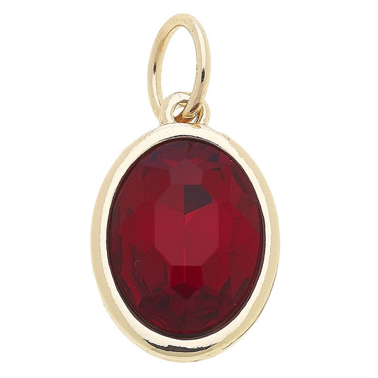 Glass Birthstone Charm