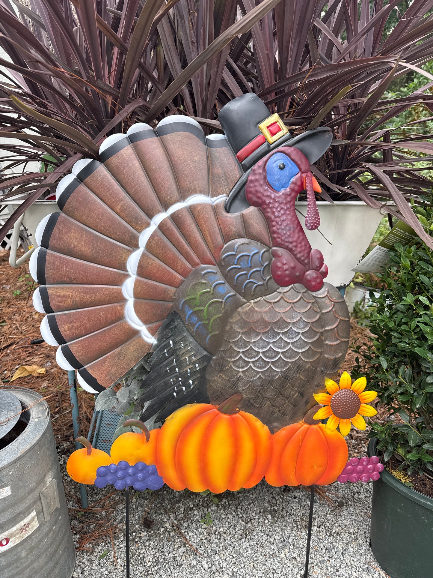 Large Metal Fall Turkey