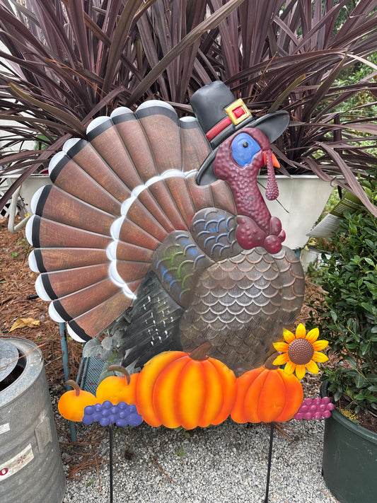 Large Metal Fall Turkey