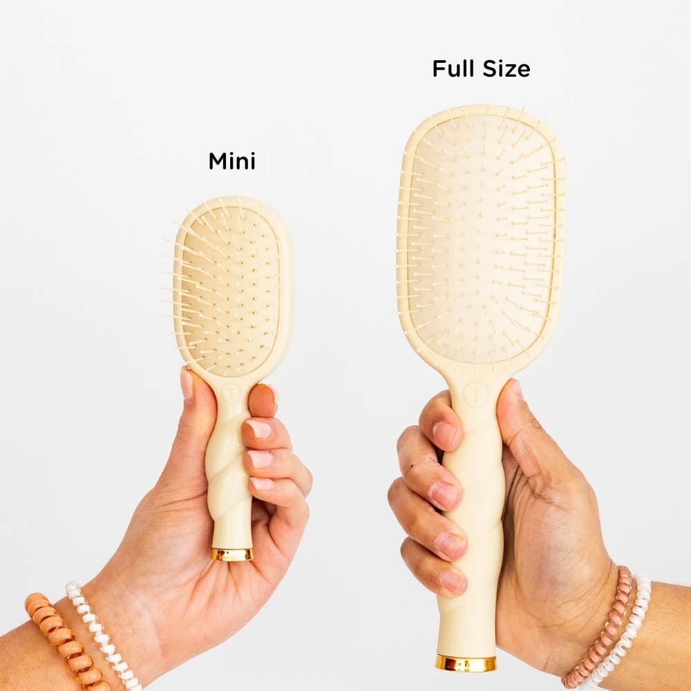 TELETIES Mini Detangler Hair Brush – Cream