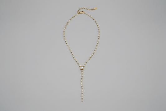 Golden Grace Lariat Necklace