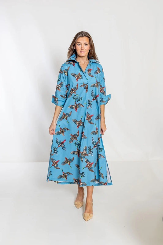 House of MBR Berry Grove Ruthie Long Shirt Dress