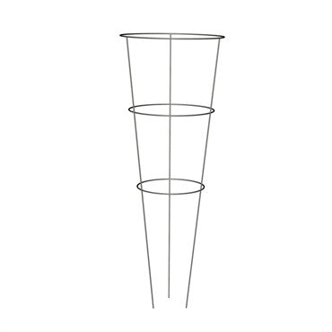 Panacea® Tomato Cage - Galvanized - 12in Diam x 33in H - 3 Rings x 3 Legs