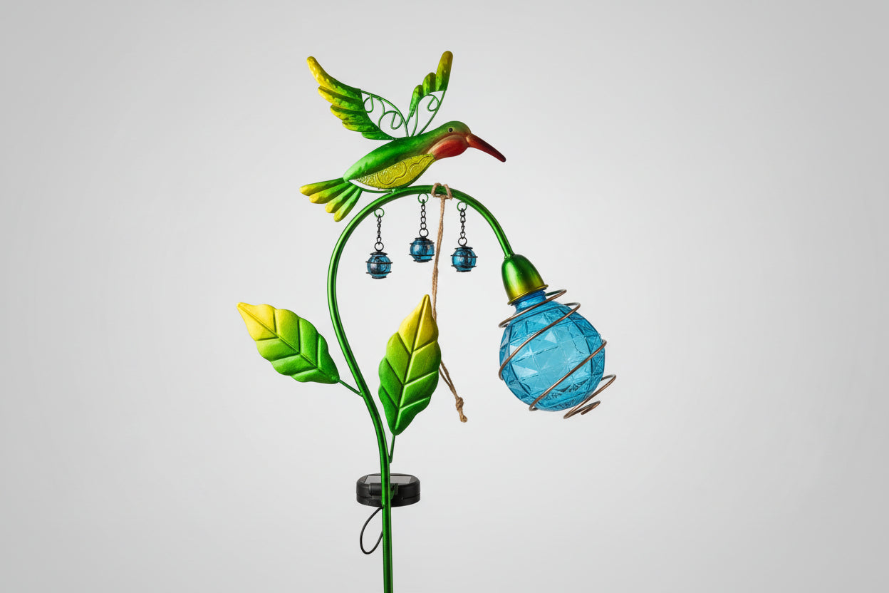 Hummingbird with Leaves & Ball