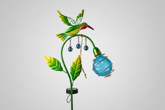 Hummingbird with Leaves & Ball