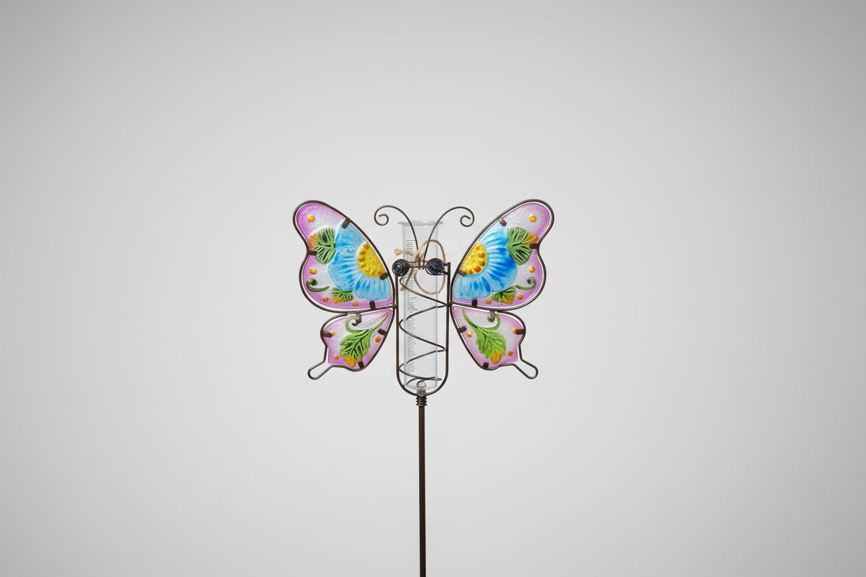 Assorted Butterfly Rain Gauge