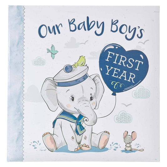 👶💙 Baby Boy’s First Year Memory Book