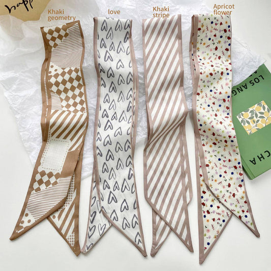 Neutral Long Twilly Scarf