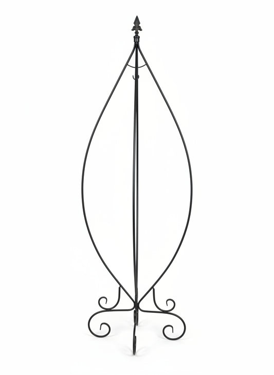Black Metal Cinderella Basket Hanger (72")