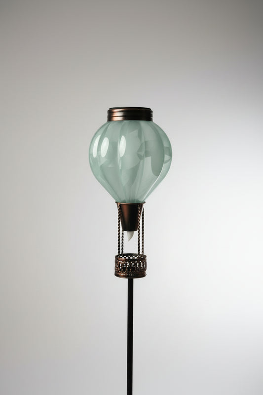 Green Hot Air Balloons on Poles