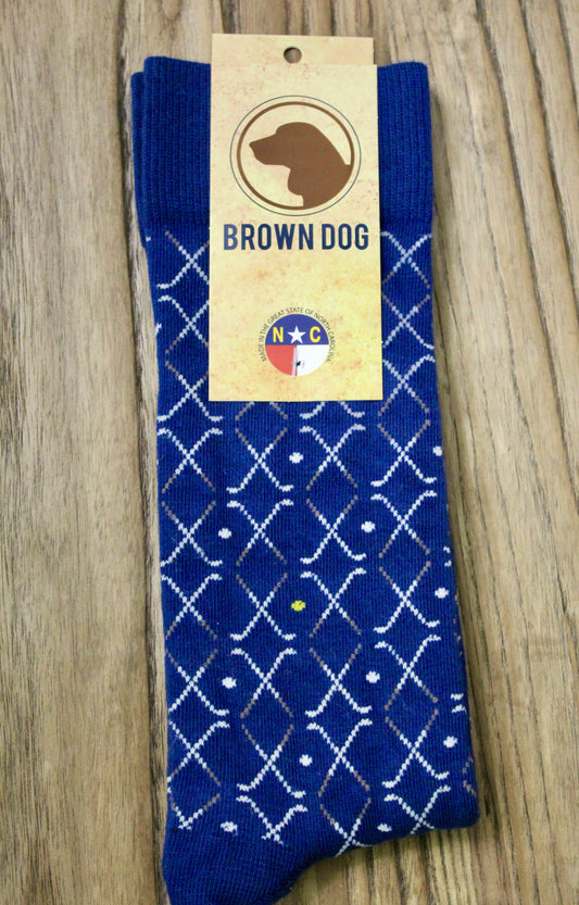 LATTICE CLUB – Insignia Blue Socks