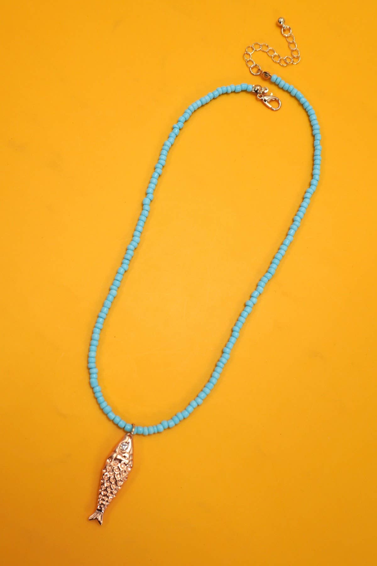 18K STAINLESS STEEL TARNISH FREE FISH NECKLACE