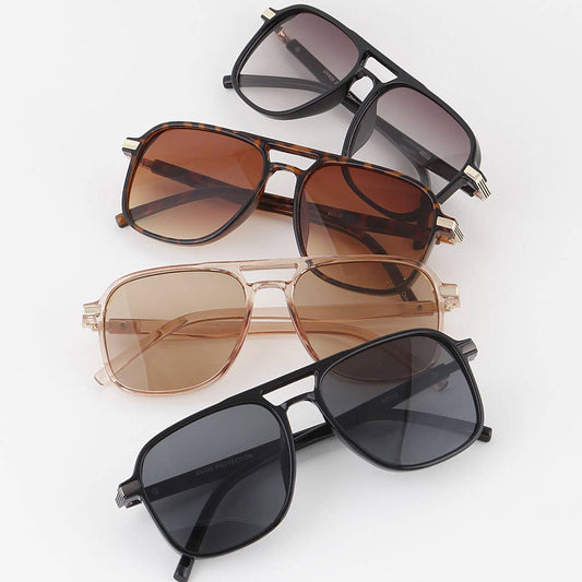 Straight Aviator Sunglasses