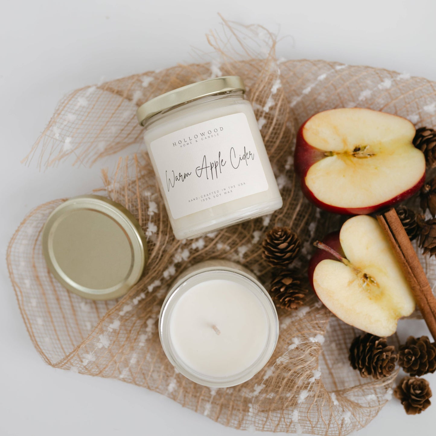 WARM APPLE CIDER | FALL | 8 OZ CANDLE