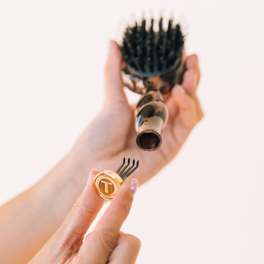 TELETIES® Mini Boar Bristle Hair Brush – Tortoise