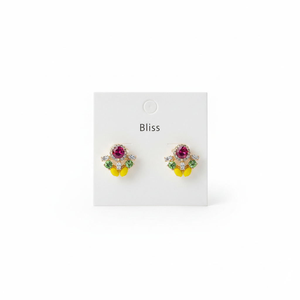 Garden party stud earrings