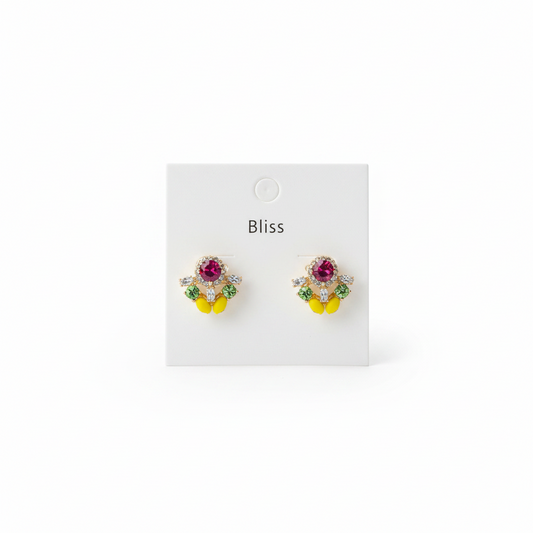 Garden party stud earrings