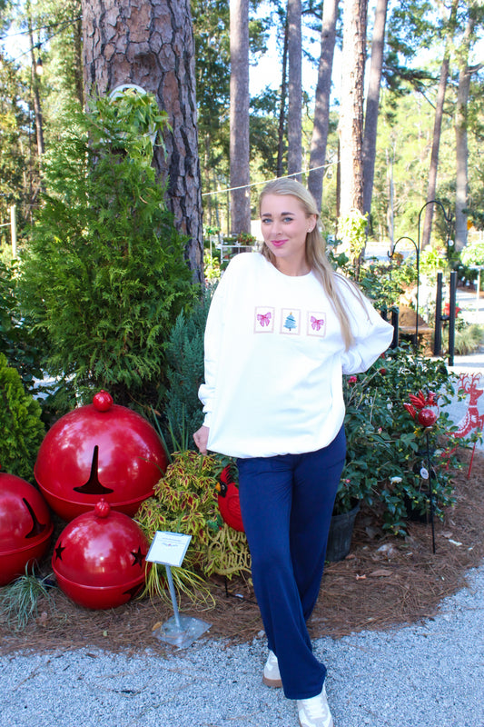 Christmas Postage Stamp Crewneck