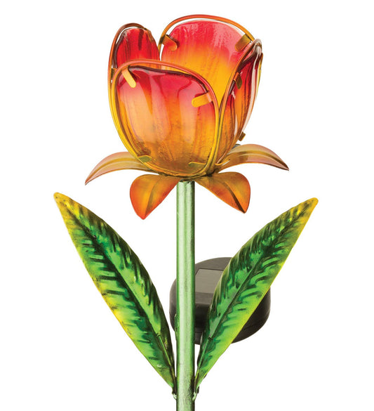 Mini Solar Garden Stake - Yellow Tulip