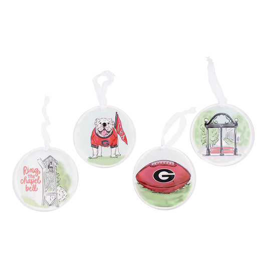 Georgia Ornament Set of 4