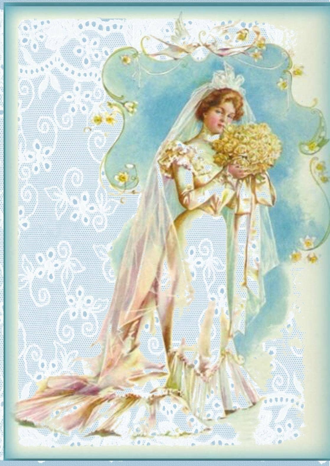 June Lovely Bride Hankie Card 🤍 By Moments in Thyme