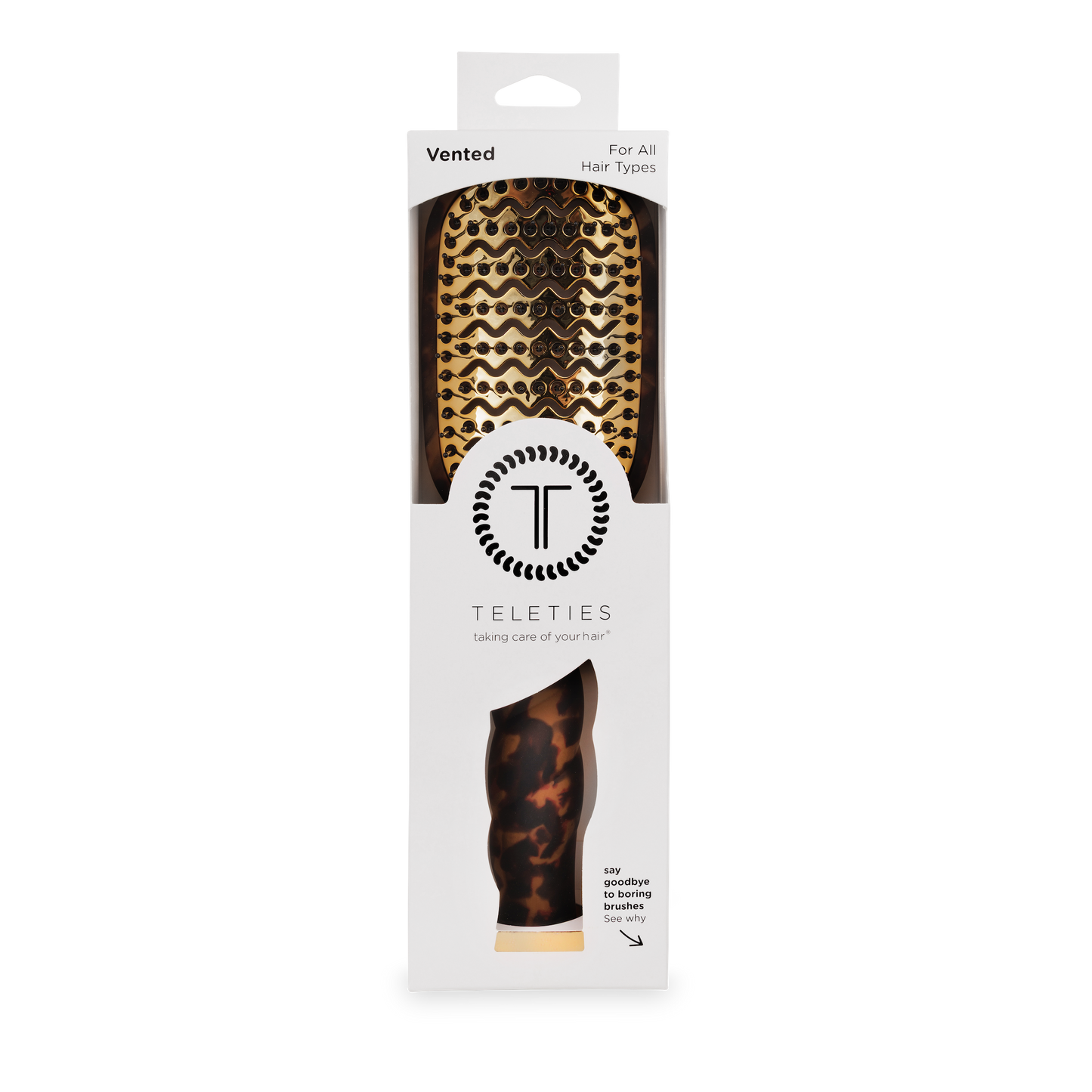 TELETIES Vented Blowout Brush – Tortoise
