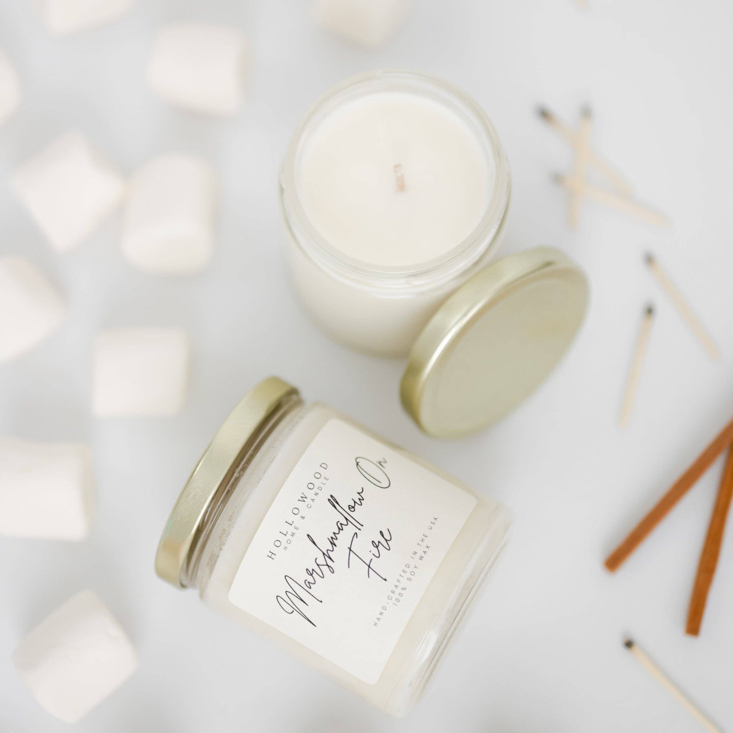MARSHMALLOW ON FIRE | FALL | 8 OZ CANDLE