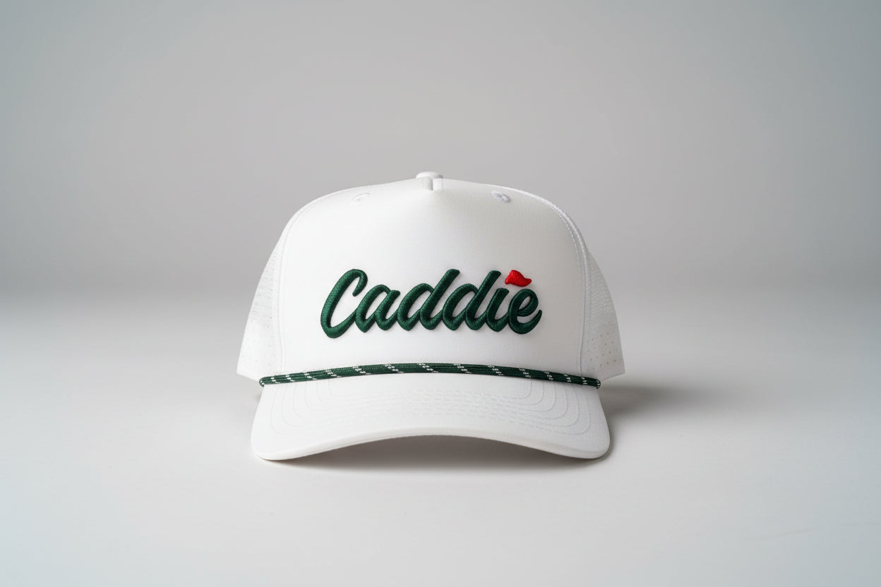 Caddie Performance Rope Hat White/Green