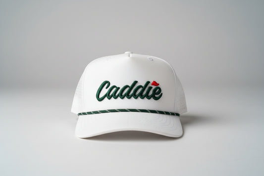 Caddie Performance Rope Hat White/Green