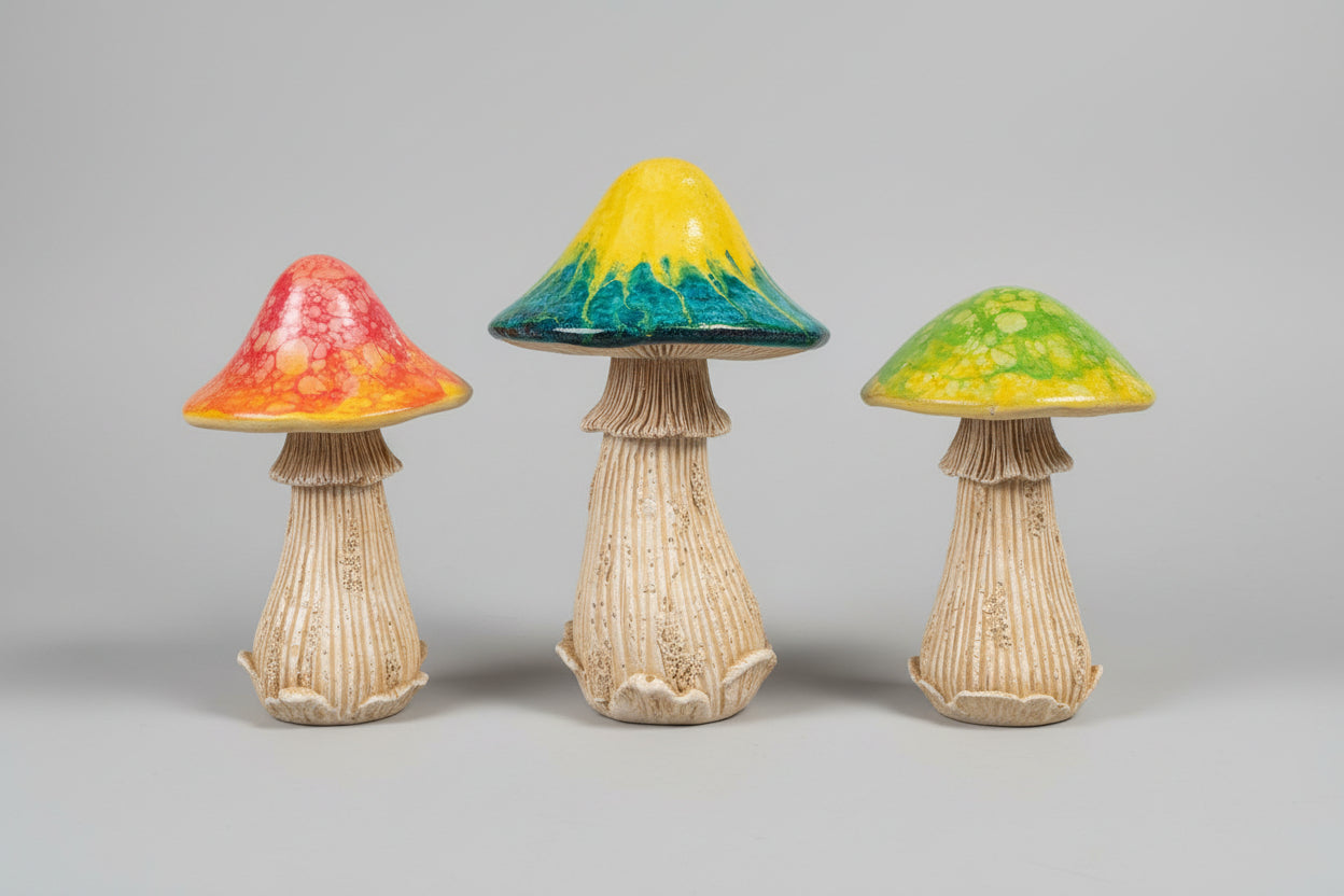 Single Tri Color Mushrooms
