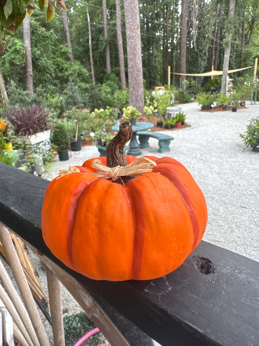 Dark Orange Poly Pumpkin