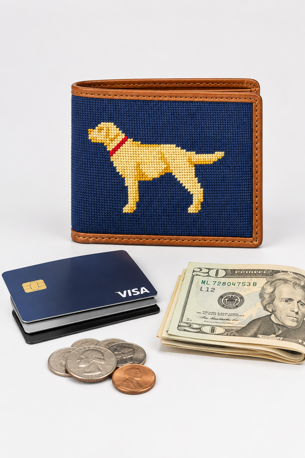 Yellow lab wallet