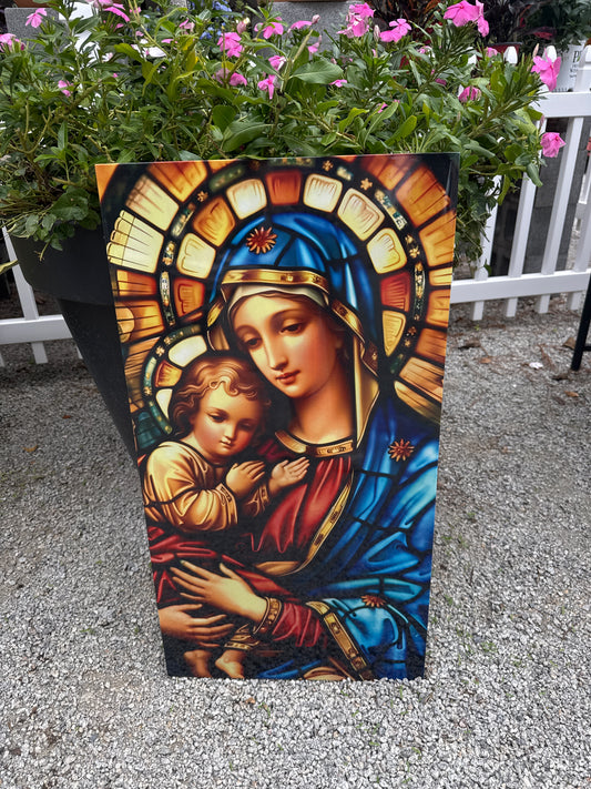 Metal Religious Christmas Sign