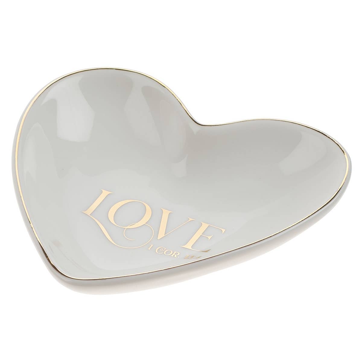 Trinket Tray Love Heart Love 1 Cor. 13:4