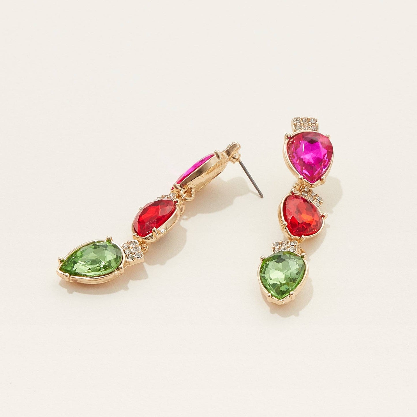 Christmas Light Bulb Drop Earrings