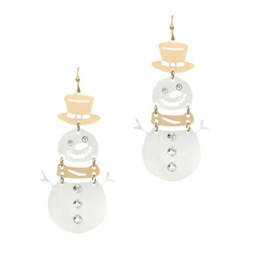 Winter Wonderland Snowman Earrings