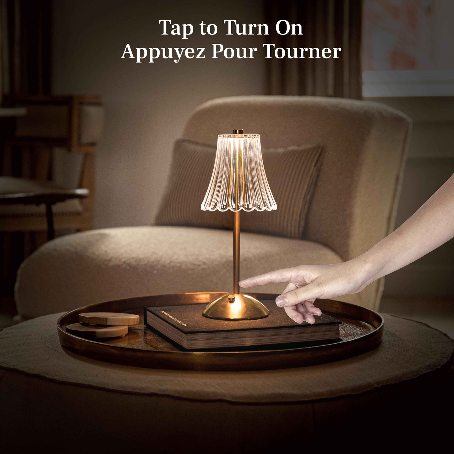 Alma Table Lamp Small Cordless Touch LED Rechargeable